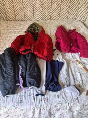 4pcs girl winter jacket